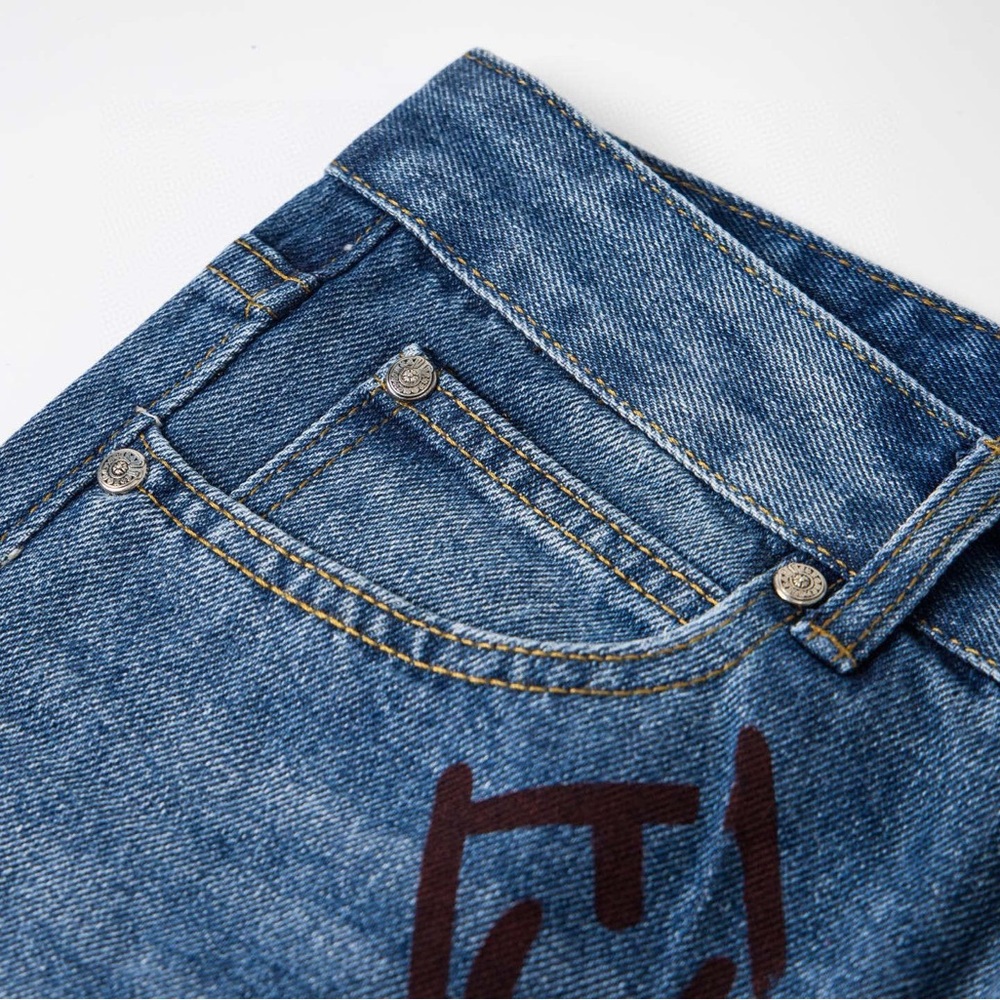 Chrome Hearts Embroidered Cross Patch Straight-Le… - image 4